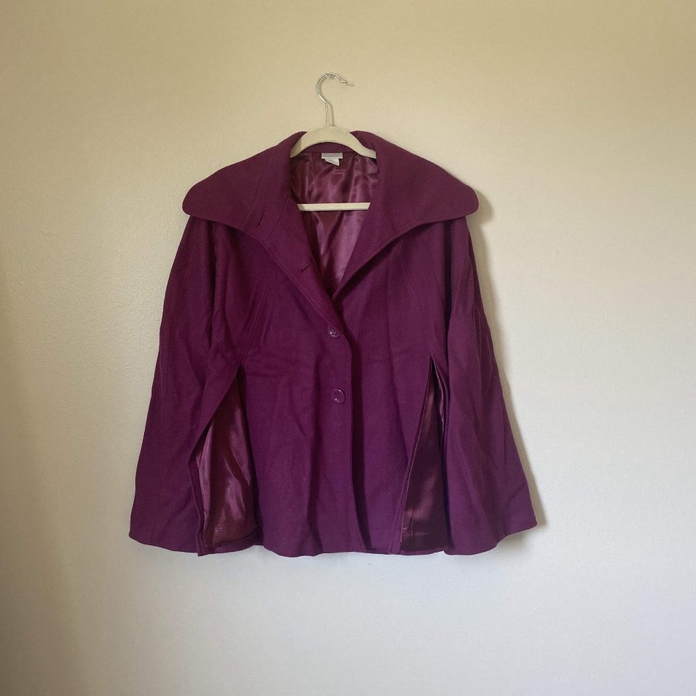 Wool Purple Cape